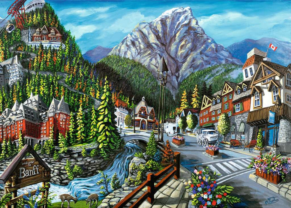 Ravensburger: Canadian Collection: Welcome to Banff: 1000 Piece Puzzle
