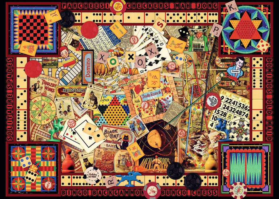 Ravensburger: Vintage Games: 1000 Piece Puzzle