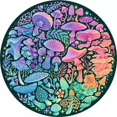 Ravensburger: Mushrooms: 500 Piece Round Puzzle