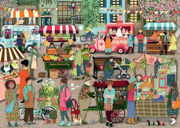 Ravensburger: Street Market: 1000 Piece Puzzle