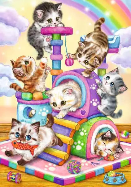 Ravensburger: Playful Purr Babies: 35 Piece Vertical Puzzle