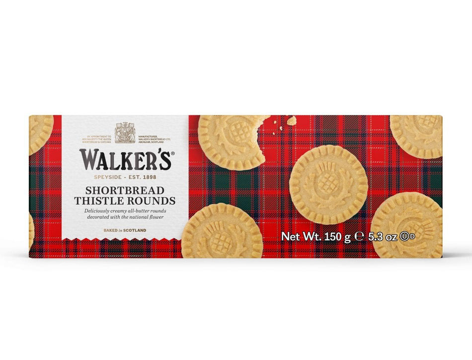 Walker's Shortbread - Thislte Rounds | Pure Butter Shortbread Cookies | 5.3 Oz Box