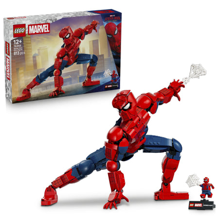 LEGO Spider-Man figure with packaging on a white background 76346