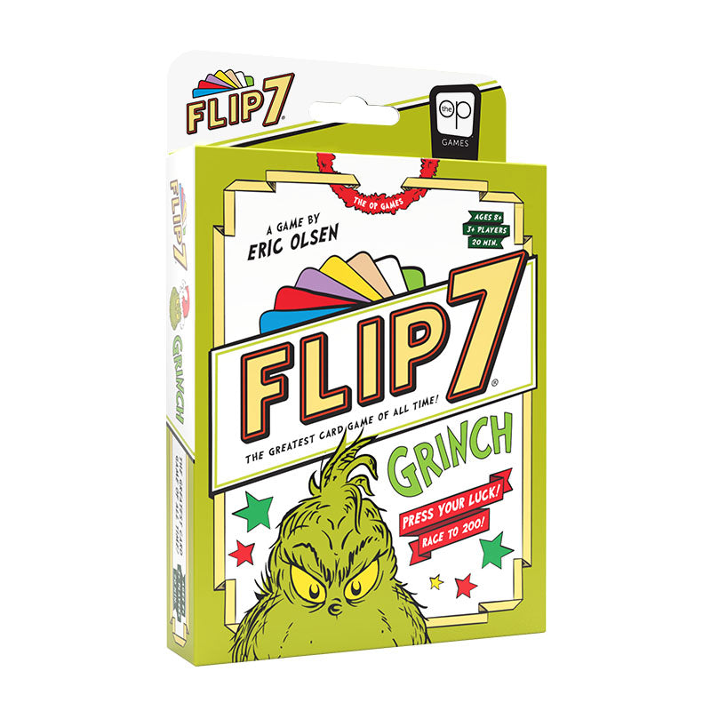 usaopoly flip 7 grinch edition card game box