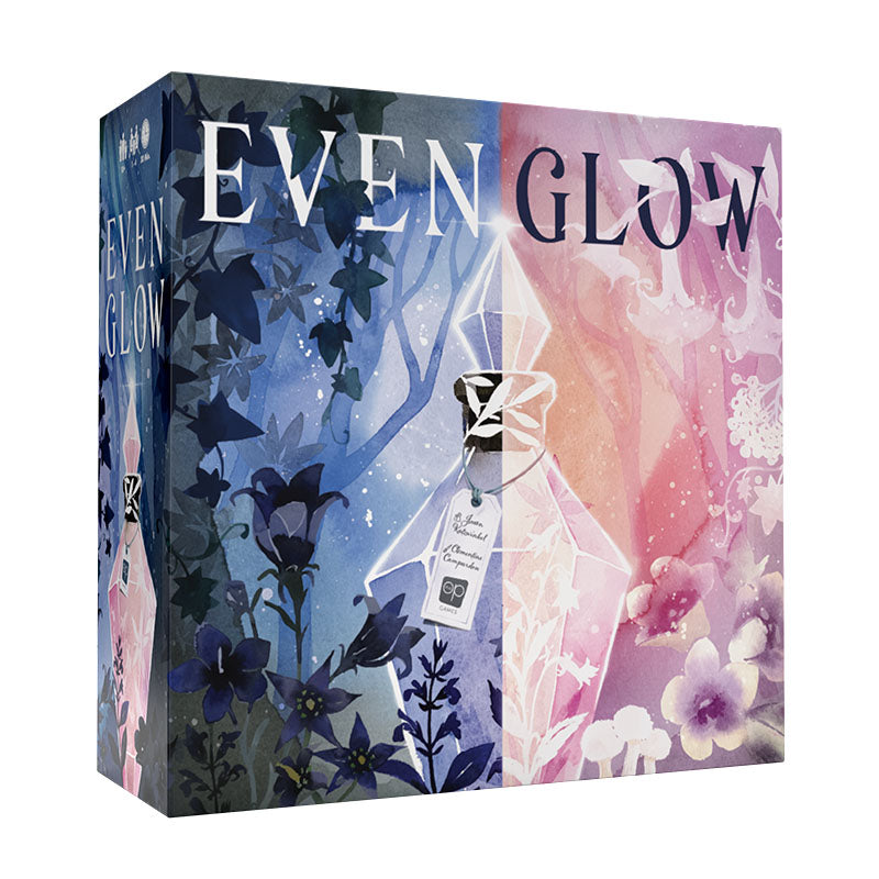 usaopoly light strategy tile-laying board game titled "evenglow"
