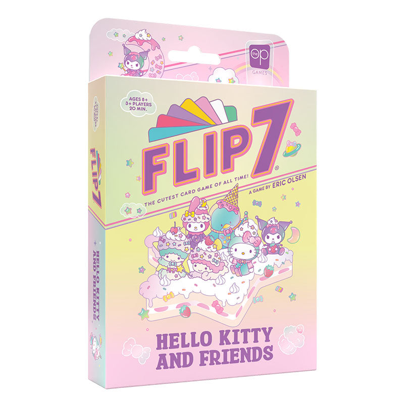 usaopoly flip 7 hello kitty and friends card game box