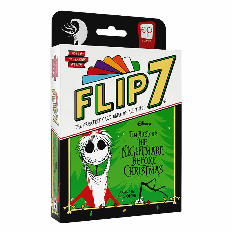 usaopoly flip 7 the nightmare before christmas card game box
