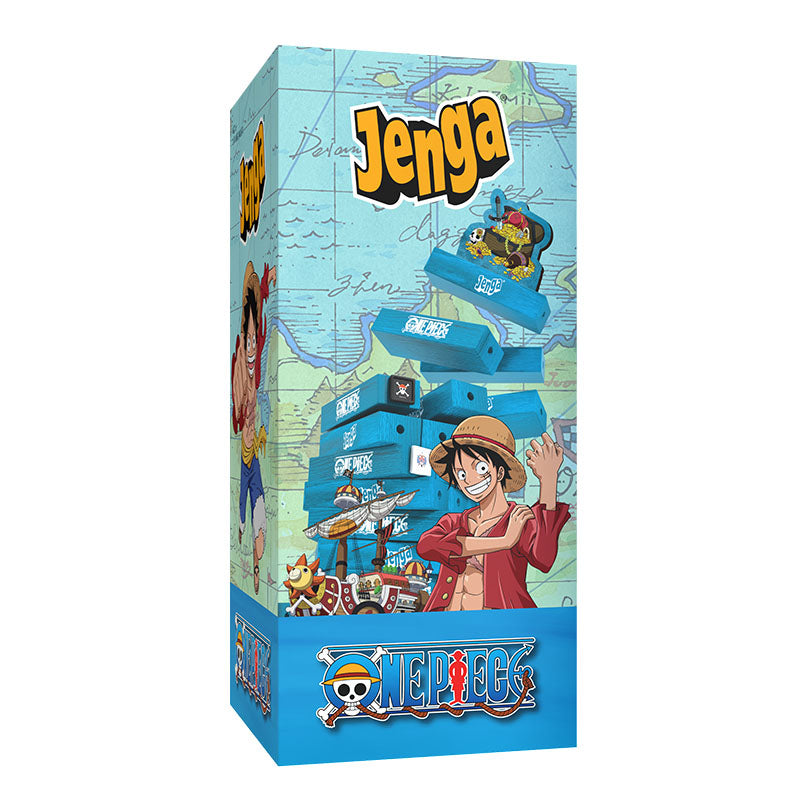 Usaopoly Jenga One Piece box with blue image