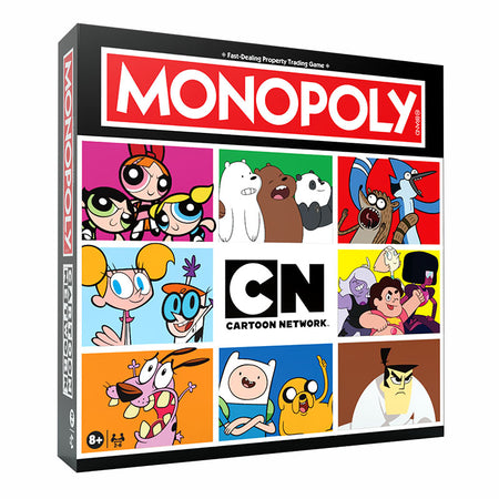 usaopoly monopoly cartoon network edition game box