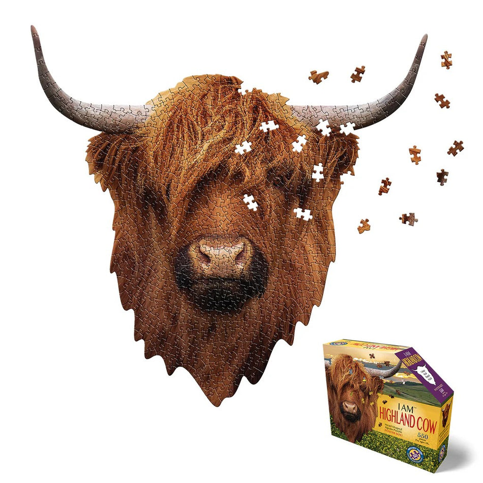 Madd Capp: I Am Highland Cow: 550 Piece Shaped Puzzle