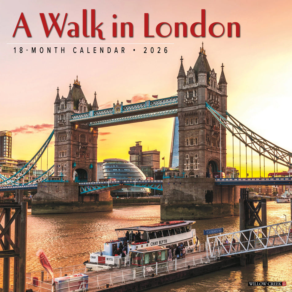 Willow Creek: A Walk in London: 2026 12 x 12 Wall Calendar