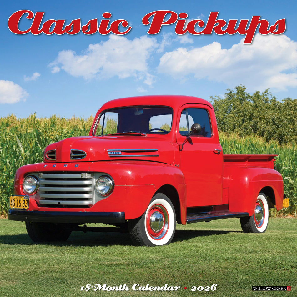 Willow Creek: Classic Pickups: 2026 12 x 12 Wall Calendar
