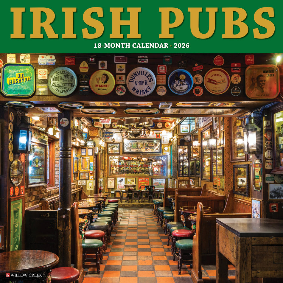 Willow Creek: Irish Pubs: 2026 12 x 12 Wall Calendar