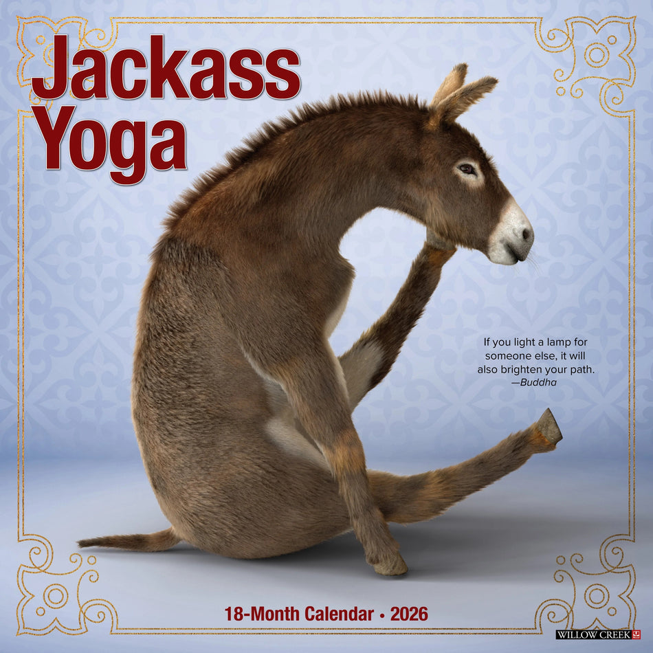 Willow Creek: Jackass Yoga: 2026 12 x 12 Wall Calendar