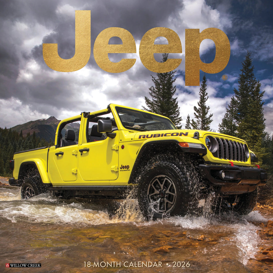 Willow Creek: Jeep: 2026 12 x 12 Wall Calendar