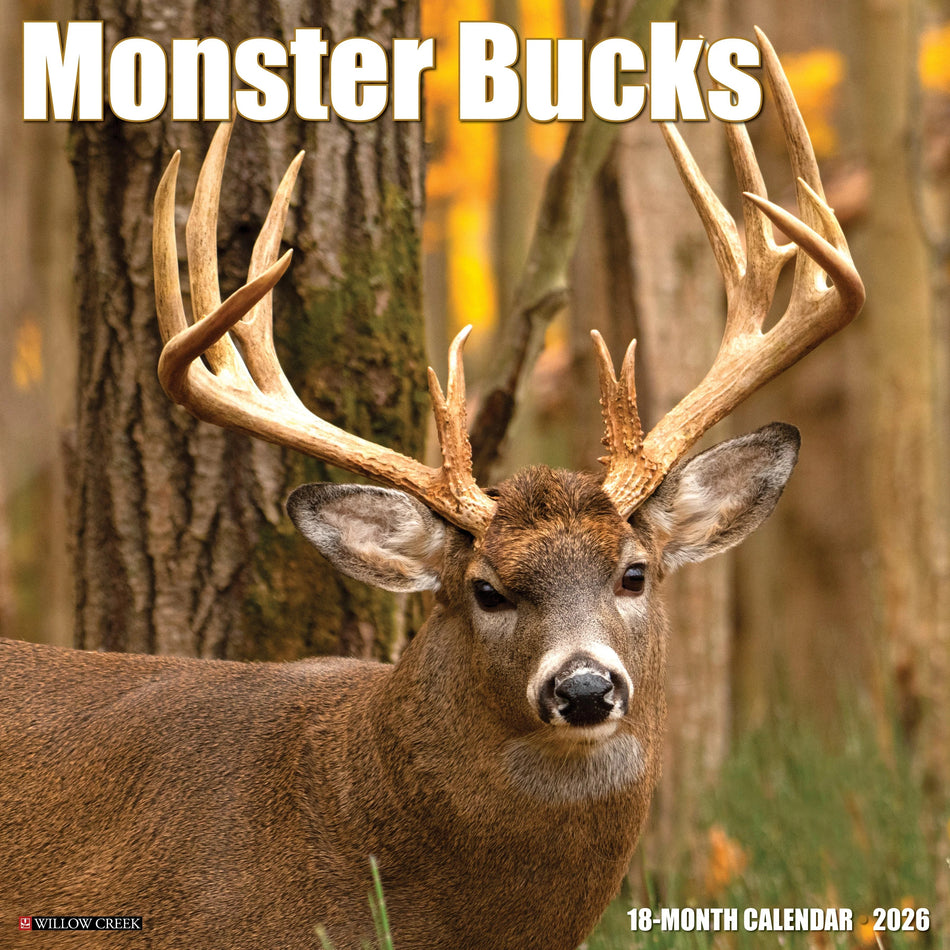 Willow Creek: Monster Bucks: 2026 12 x 12 Wall Calendar