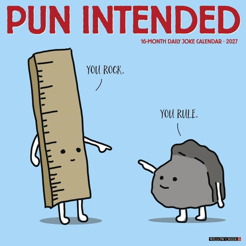 Pun Intended - 2027 Wall Calendar | Willow Creek Press