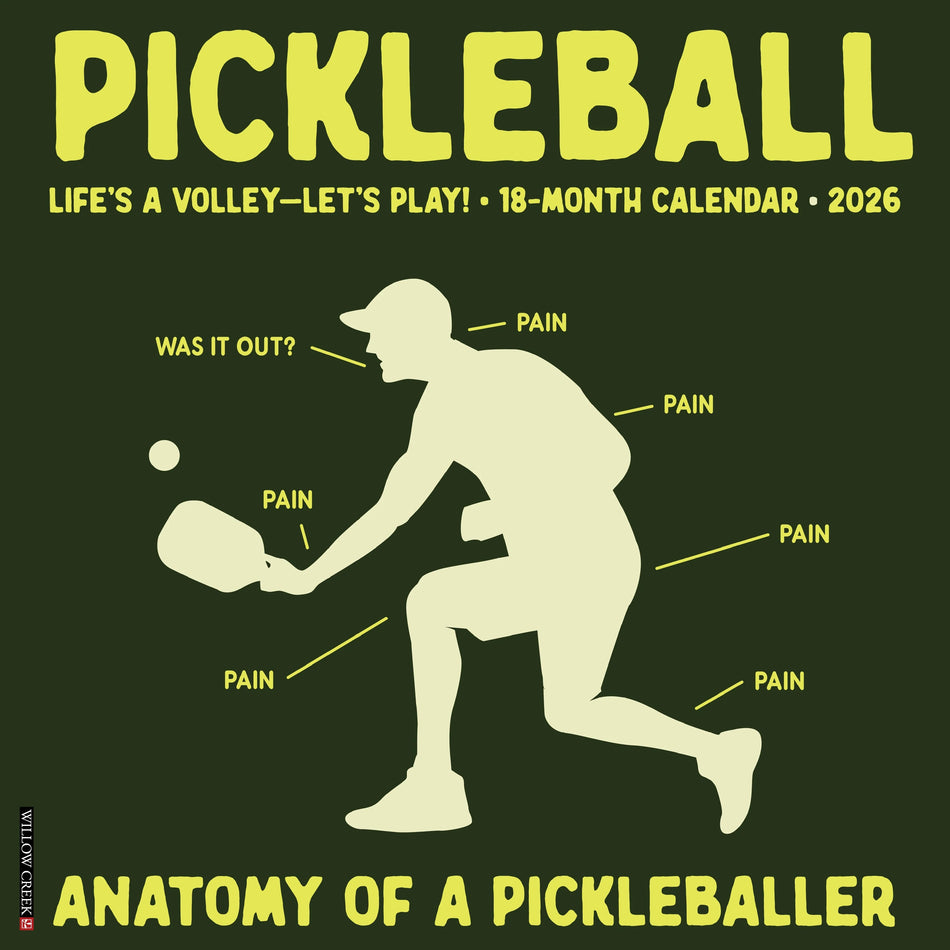 Willow Creek: Pickleball: 2026 12 x 12 Wall Calendar