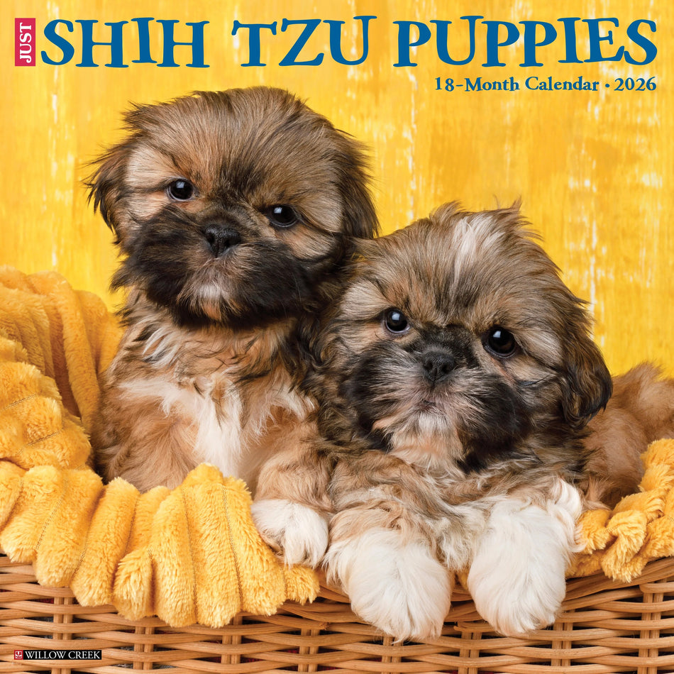 Willow Creek: Just Shih Tzu Puppies: 2026 12 x 12 Wall Calendar