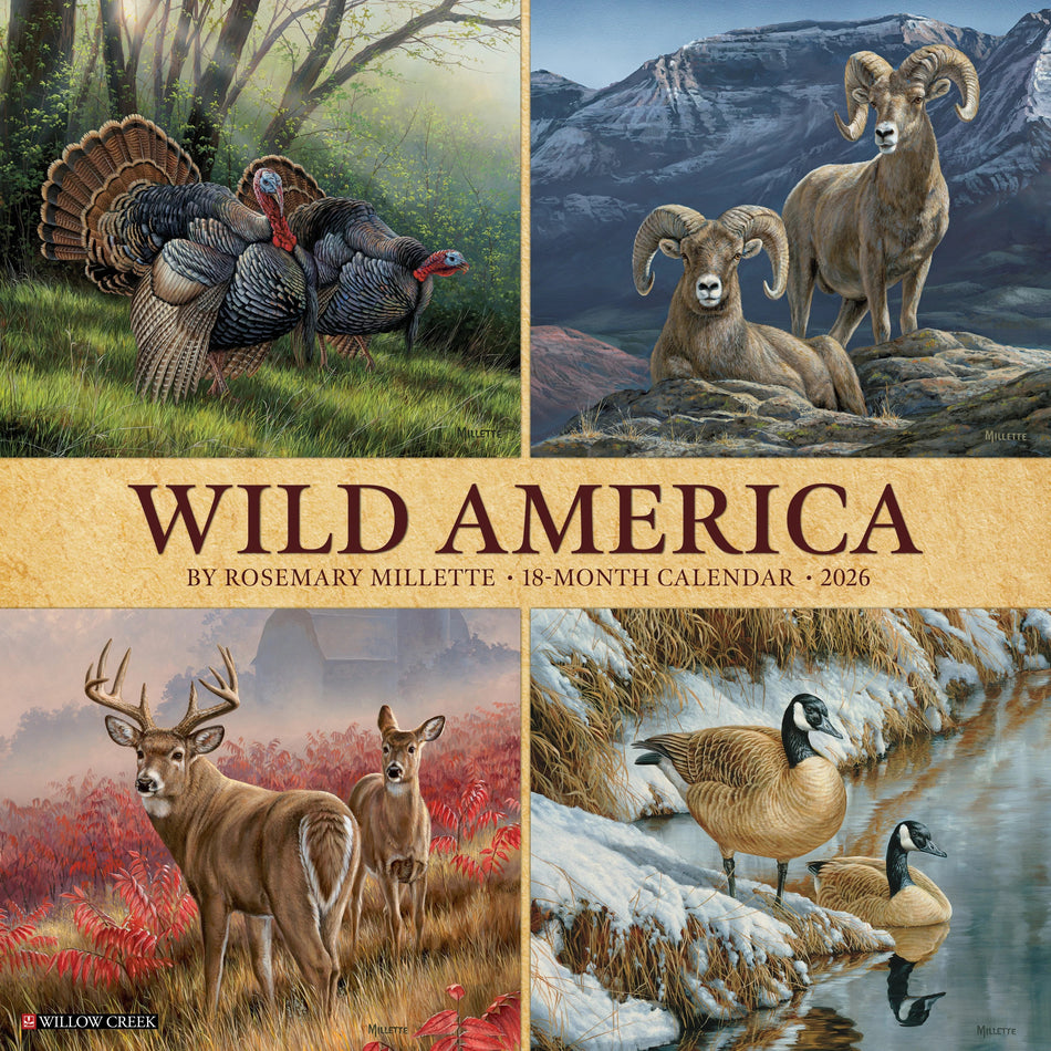 Willow Creek: Wild America: 2026 12 x 12 Wall Calendar