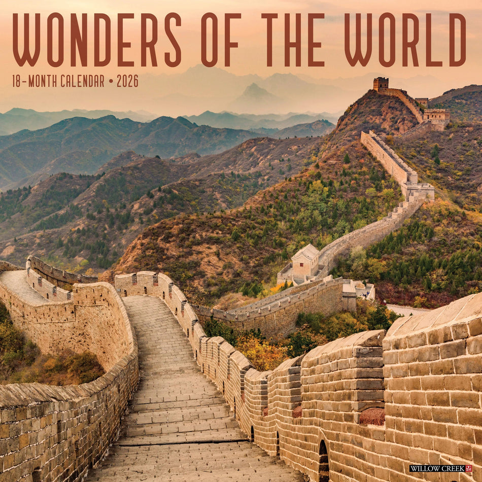 Willow Creek: Wonders of the World: 2026 12 x 12 Wall Calendar