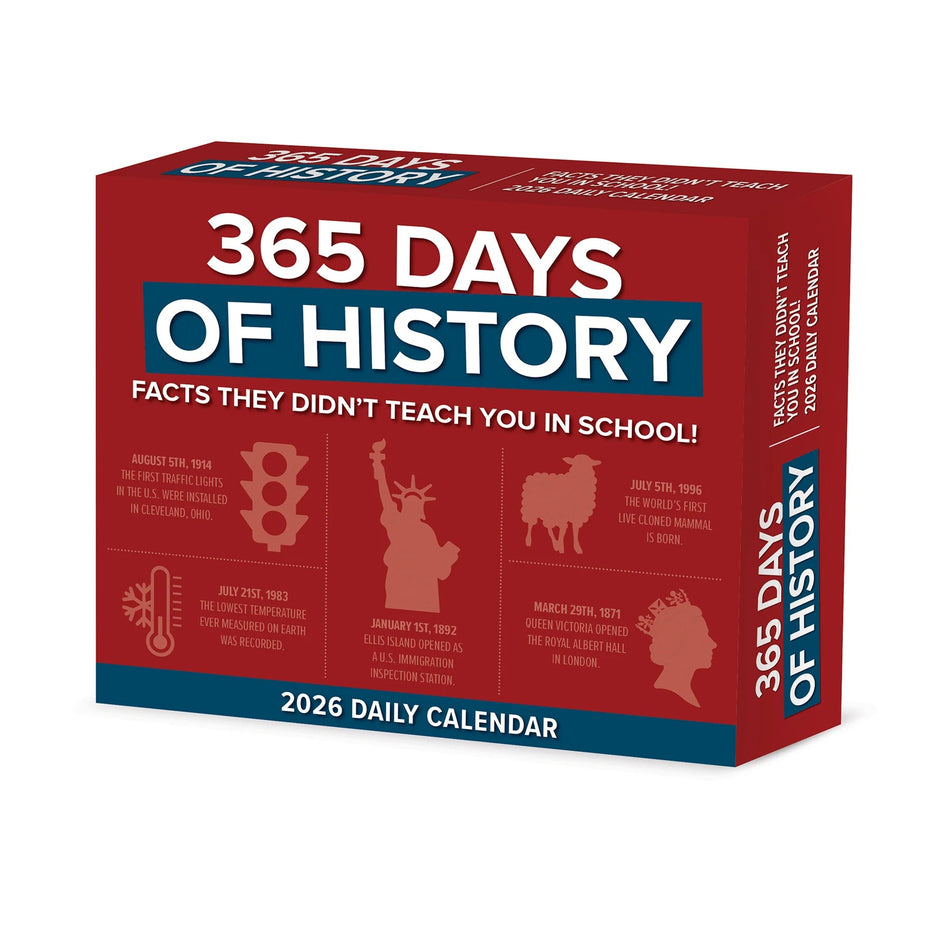 Willow Creek: 365 Days of History: 2026 5.86 x 4.72 Inch (Box) Daily Calendar