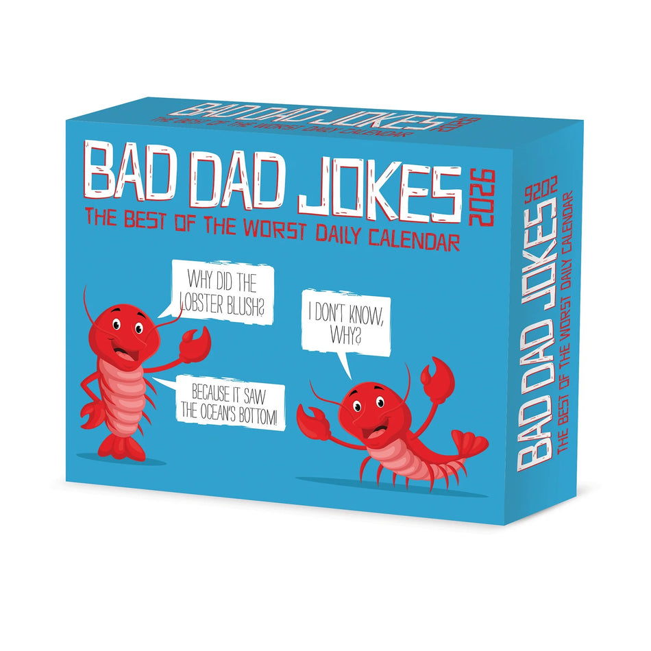 Willow Creek: Bad Dad Jokes: 2026 5.86 x 4.72 Inch (Box) Daily Calendar