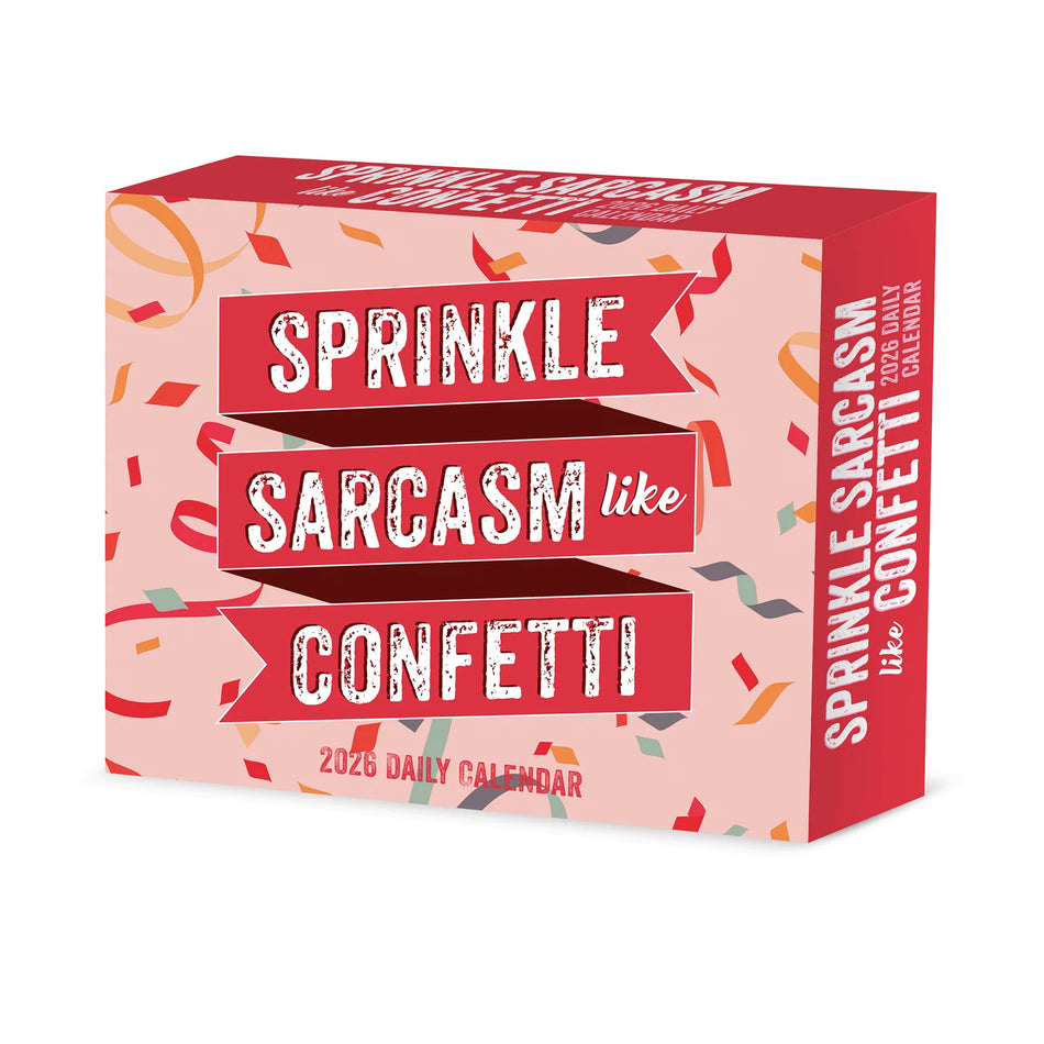 Willow Creek: Sprinkle Sarcasm Like Confetti: 2026 5.86 x 4.72 Inch (Box) Daily Calendar