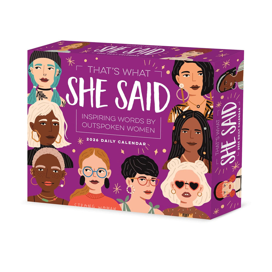 Willow Creek: That's What She Said: 2026 5.86 x 4.72 Inch (Box) Daily Calendar