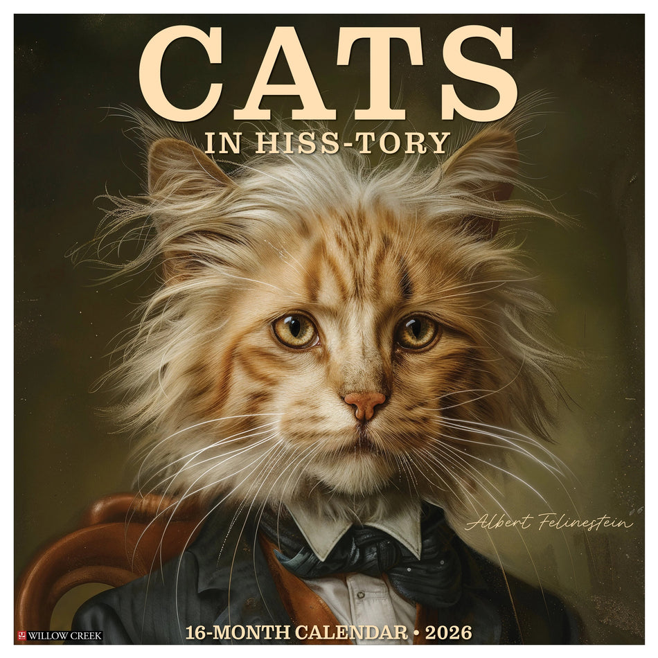 Willow Creek: Cats in Hiss-tory: 2026 12 x 12 Wall Calendar
