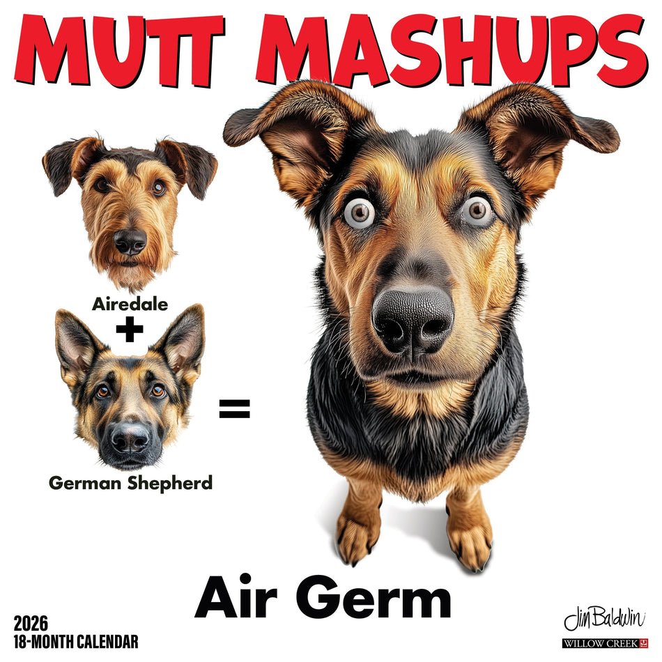 Willow Creek: Mutt Mashups: 2026 12 x 12 Wall Calendar