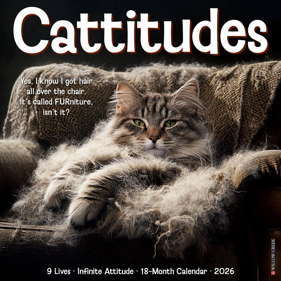 Willow Creek: Cattitudes: 2026 12 x 12 Wall Calendar