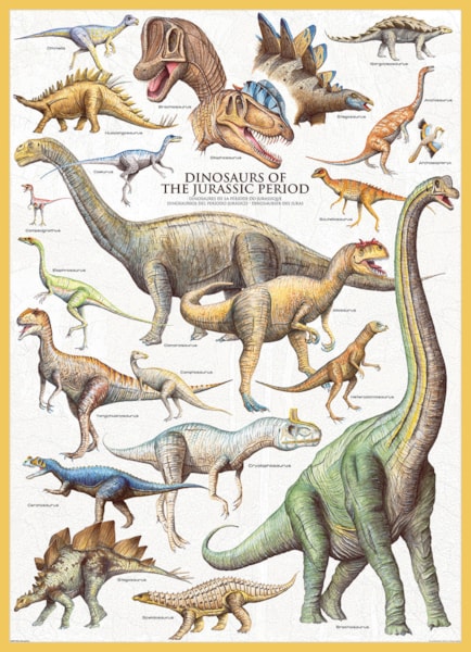 EUROGRAPHICS: Dinosaurs of the Jurassic Period: 1000 Piece Puzzle
