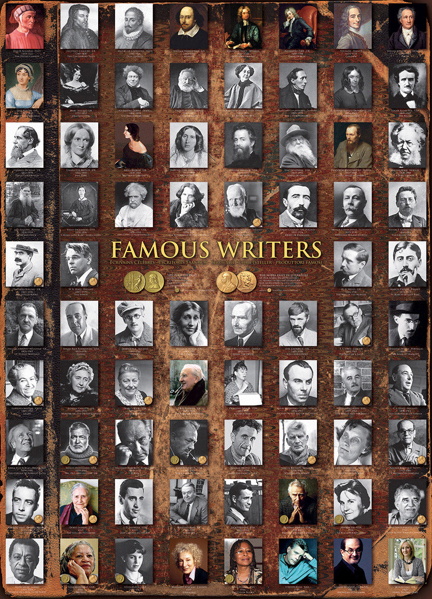 EuroGraphics: Famous Writers: 1000 Piece Puzzle