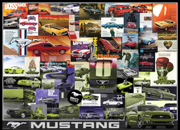 EUROGRAPHICS: Ford Mustang Advertising Collection: 1000 Piece Puzzle