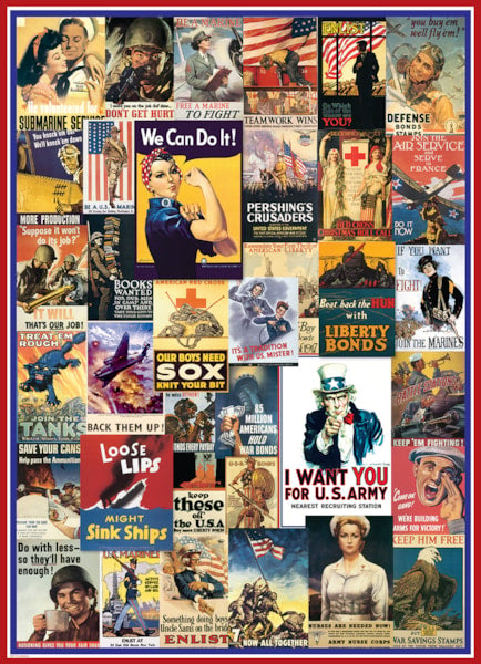 EUROGRAPHICS: World War I & II Vintage Posters: 1000 Piece Puzzle