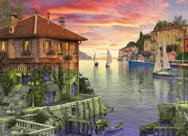 EUROGRAPHICS: Mediterranean Harbor: 1000 Piece Puzzle