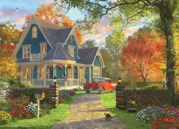 EUROGRAPHICS: The Blue Country House: 1000 Piece Puzzle