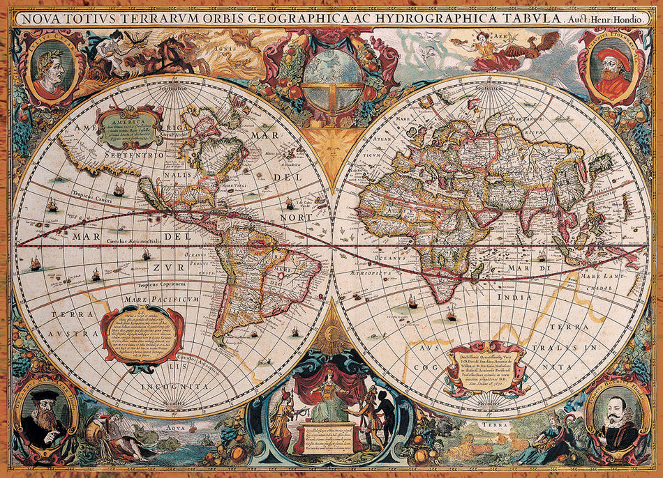 EuroGraphics: Antique World Map: 1000 Piece Puzzle