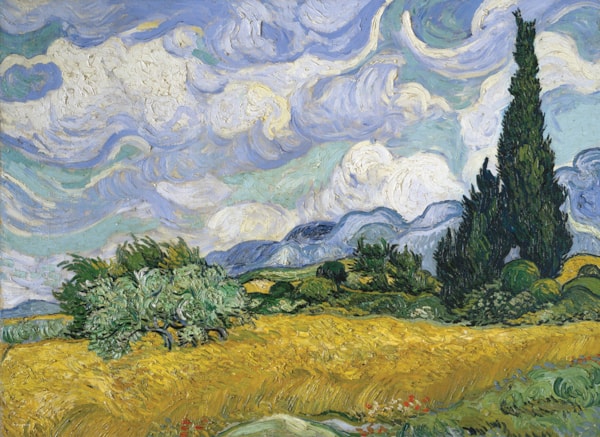 EUROGRAPHICS: Wheat Field with Cypresses: 1000 Piece Puzzle