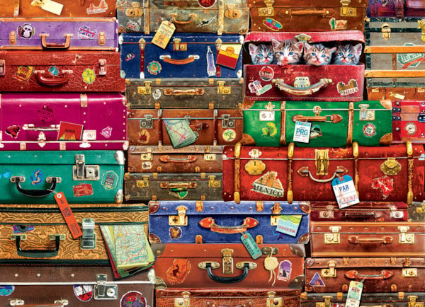 EUROGRAPHICS: Travel Suitcases: 1000 Piece Puzzle
