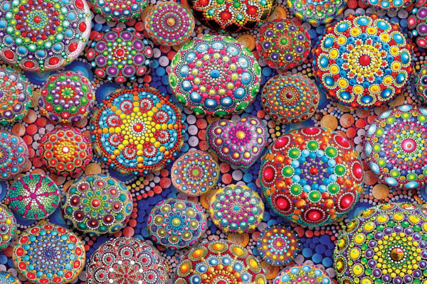 EUROGRAPHICS: Meditative Mandala Stones: 1000 Piece Puzzle
