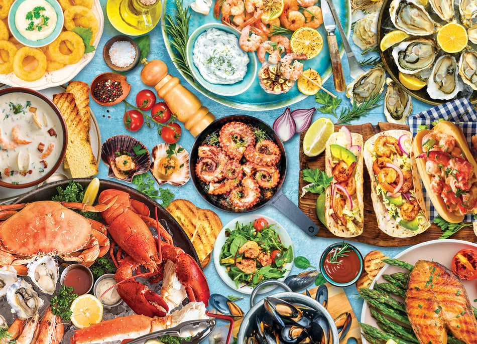 EUROGRAPHICS: Seafood Table: 1000 Piece Puzzle