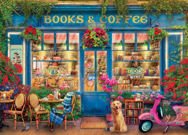 EUROGRAPHICS: Books & Coffee: 1000 Piece Puzzle
