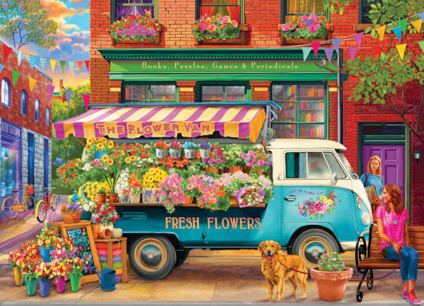 EUROGRAPHICS: The Flower Van: 1000 Piece Puzzle