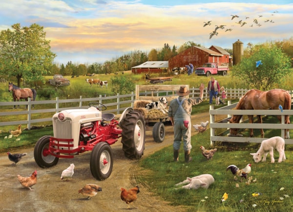 EUROGRAPHICS: Farmers Ford Tractor: 1000 Piece Puzzle
