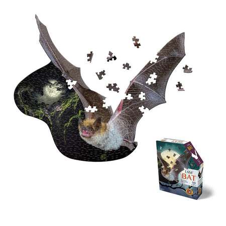 madd capp bat-shaped 300-piece jigsaw puzzle I AM BAT