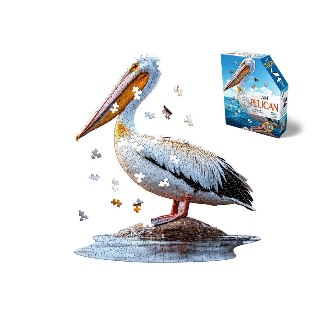 madd capp 300-piece i am pelican shaped jigsaw puzzle