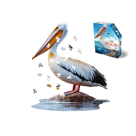 madd capp 300-piece i am pelican shaped jigsaw puzzle