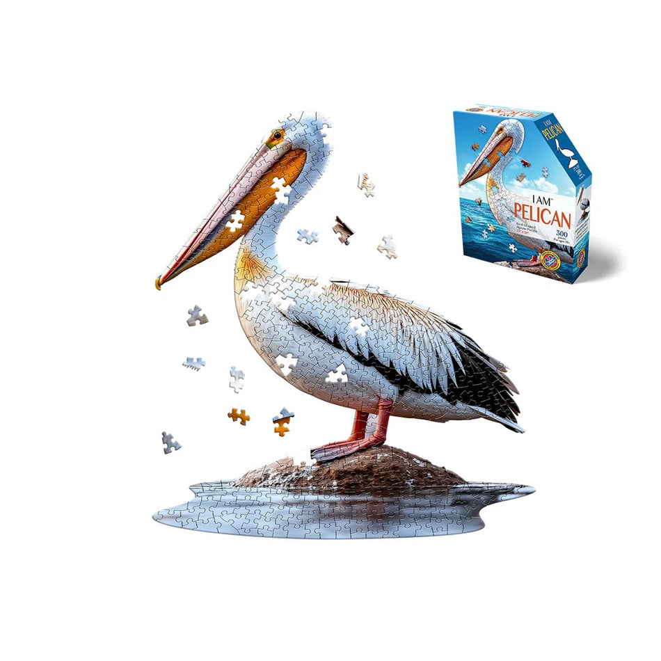 madd capp 300-piece i am pelican shaped jigsaw puzzle